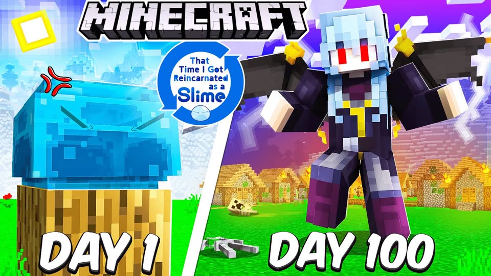 I Survived 100 Days as Rimuru in Tensura Minecraft